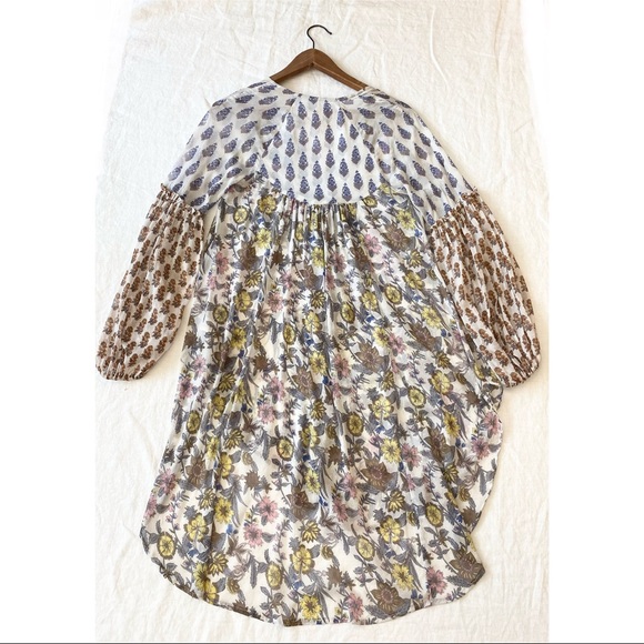 Free People Floral Boho Sheer Top - Picture 7 of 16